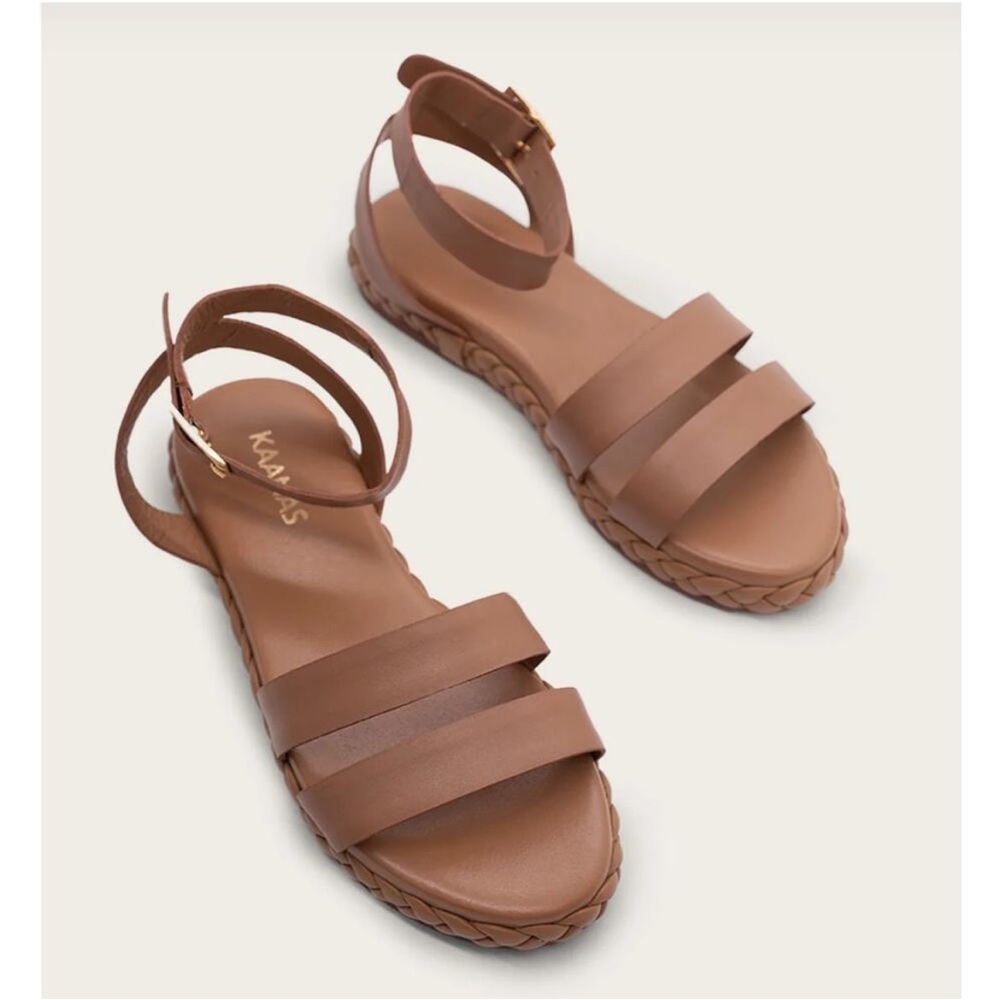KAANAS Terrazas Double Band Flatform NWOB‎ Sz 8